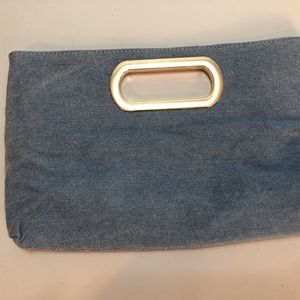 Charming Charlie Denim Chain strap Clutch